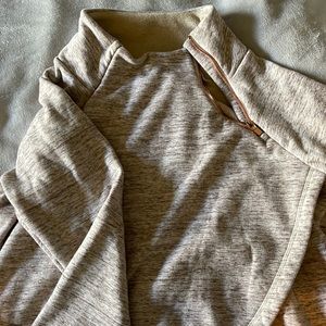 Athleta fleece lined rose gold accent